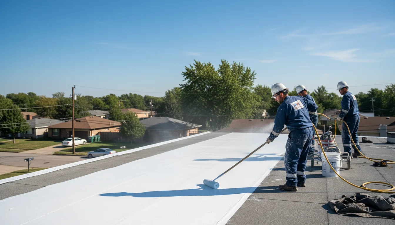 Commercial roof coating in Camargo, OK near me